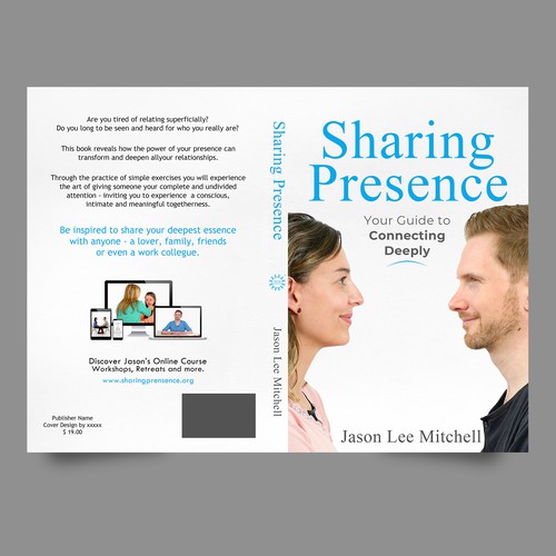 Mindfulness Book Cover on Sharing Presence Design by Yna