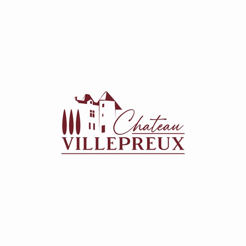 Modern new logo for French chateau and vineyard Design réalisé par desi9nart