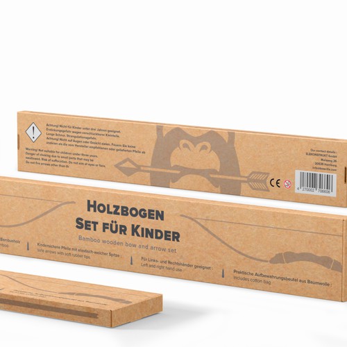 Create an unique craft / corrugated paper box packaging design for our new brand BOWRILLA® Design by CUPEDIUM