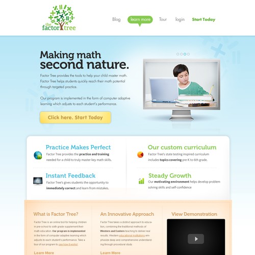 Create the next website design for Factor Tree Réalisé par Fahad Jawaid