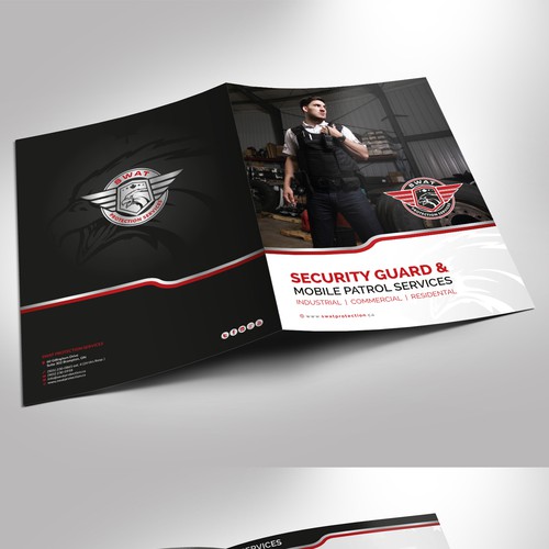 Create an attractive Presentation Folder for a Security Company!! Design by RQ Designs