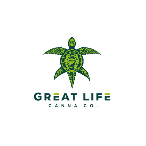 Cannabis Dispensary Logo with a turtle theme Design by Ali Mursyid