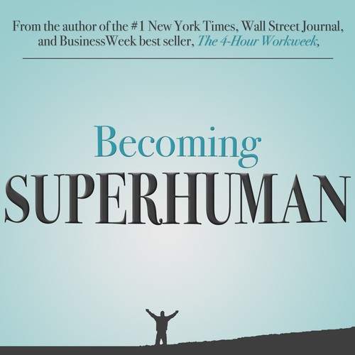 "Becoming Superhuman" Book Cover Design by patrickryan