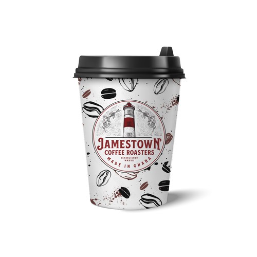 Coffee To-Go Cup Design for Cafe in Ghana Réalisé par diviart