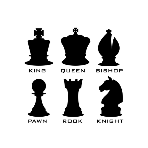 Chess piece design to be stamped onto all of our games Design by RezKingz_