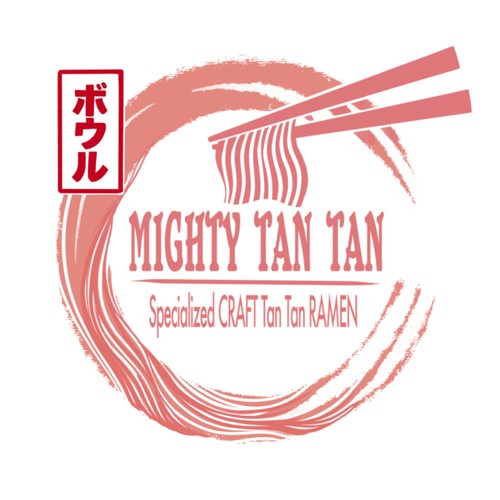 Japanese Tan Tan Ramen Shop Logo Design by middleeye666