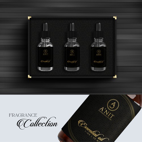 Need luxury labels designed for fragrance brand. Design by Uttam07