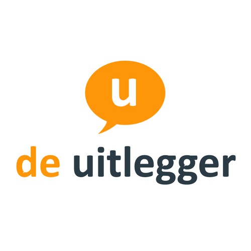 Design vincitore del contest "de uitlegger heeft een nieuw logo nodig"