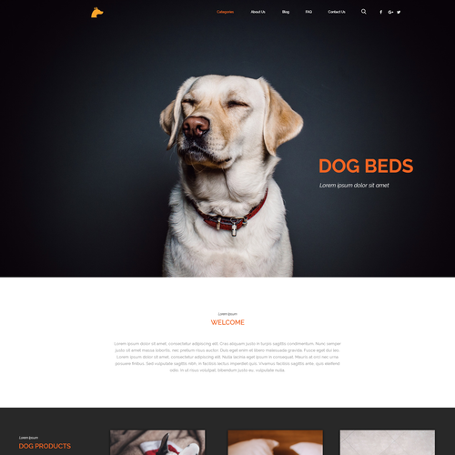 Homepage needed for Doggy Website Design by TGRC