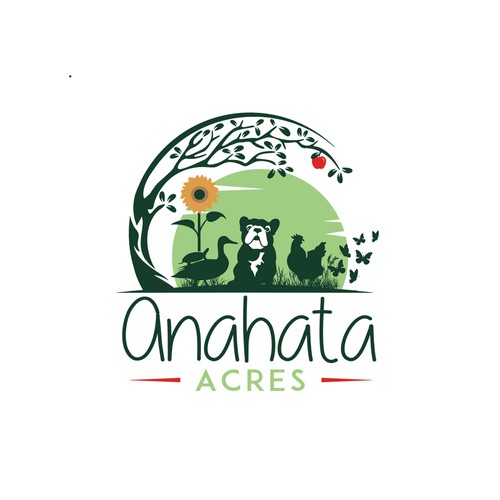Organic Farm looking for a logo that represents the heart and soul of our land. Design by Linduska