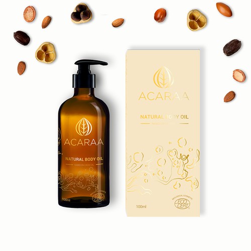 Creative Packaging Design for Natural Cosmetic Line Design by Adela.N