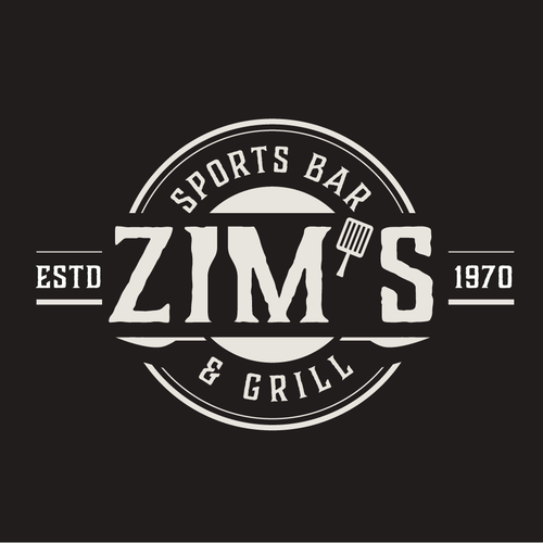 Modernized, bad ass logo for a small town sports bar! Design by Ajoy Paul