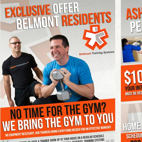 Upmarket, Modern, Personal Trainer Flyer Design for a Company by