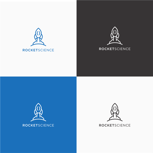 "Bouw voor Rocket Science een raket naar de maan!" winning Logo design