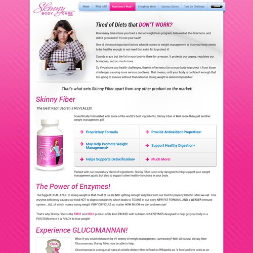 Create the next website design for Skinny Fiber New Year's Challenge Diseño de designers.dairy™