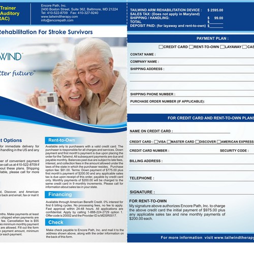 Design 2-page brochure for start-up medical device company Ontwerp door MAWANMALVIN