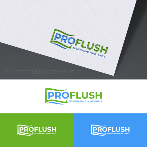biodegradable flushable hand towels Design by MotionPixelll™