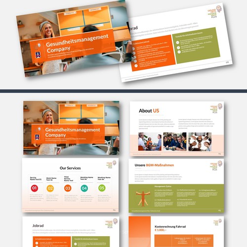 PowerPoint template contest entry by The Pentagraph