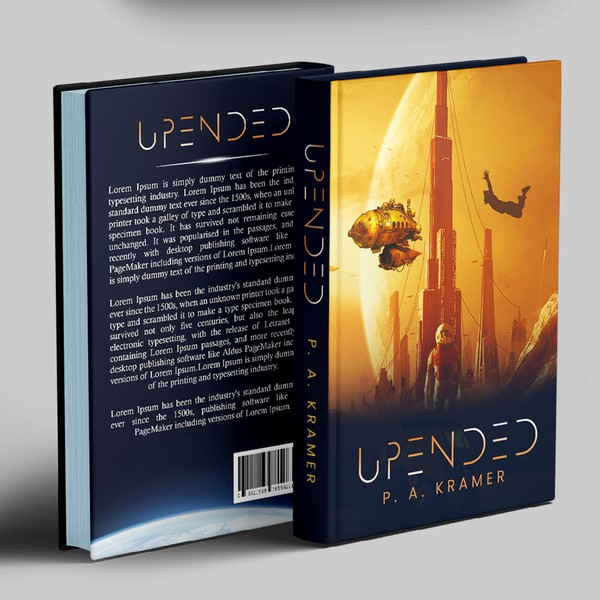 Hard Scifi Novel Cover titled Upended