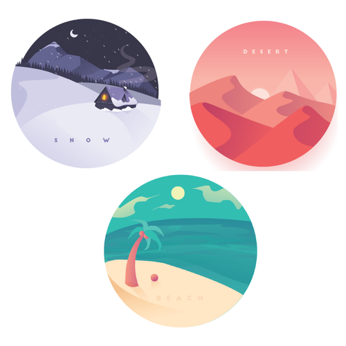 Design habitat icons for a nature app, Icon or button contest