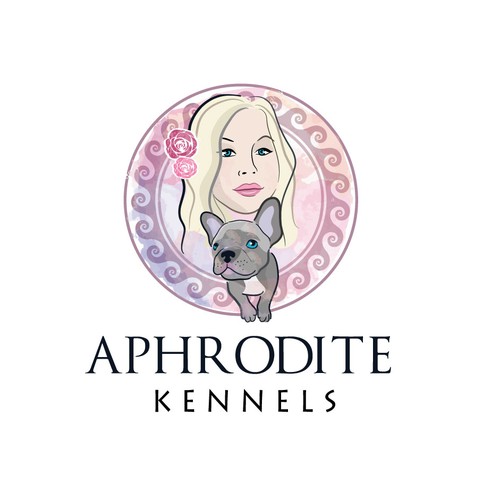 Design logo for French Bulldog breeder In Music City Aphrodite Kennels Design by paw vector