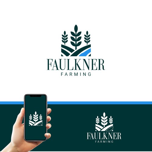 Sustainable & Regenerative Farming Logo and design work "Faulkner Farming" Design by CAIO PERON