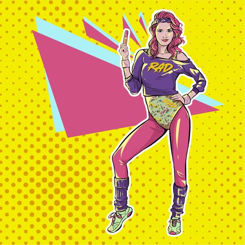 Diseño de Vintage Pop-Art Comic Book Woman for Life Size Cardboard Cutout de Ar_F