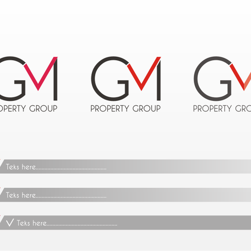 logo for GM Property Group Design by tajiriᵃᵏᵃbeepy