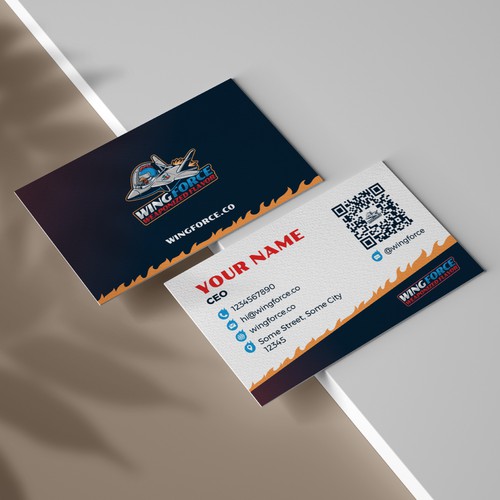 Create a fun logo for a chicken wing concept! Wing Force - Weaponized Flavor Design by TamaCidé