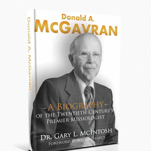 Create a compelling book cover design for an academic biography for Christian pastors and students Design by Bogdan Savu