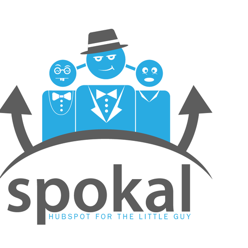 New Logo for Spokal - Hubspot for the little guy! Design by Musique!