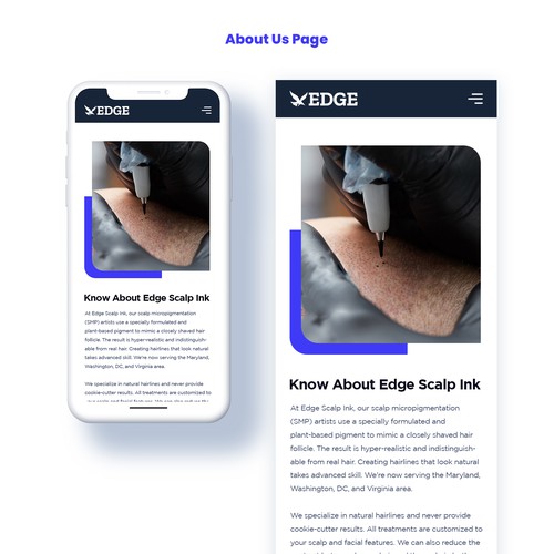 Designs | Scalp Micropigmentation modern and bold website redesign ...