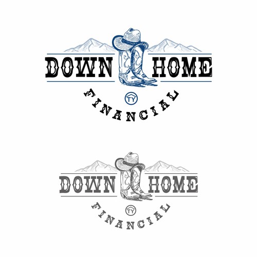 Country & Western logo appealing to rural Montana ranch and farm Design by Vic People Studio