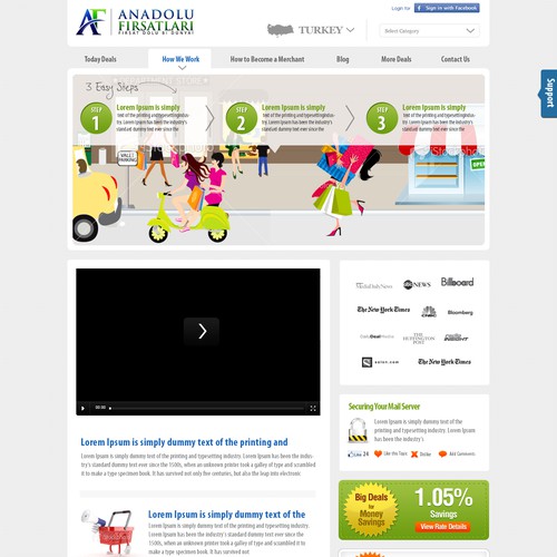 Web page design contest entry by Dreams Designer