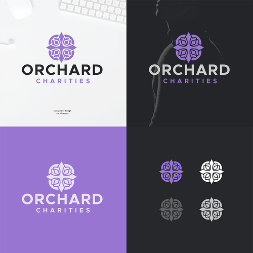 Local charity logo representing doing good Design by casign