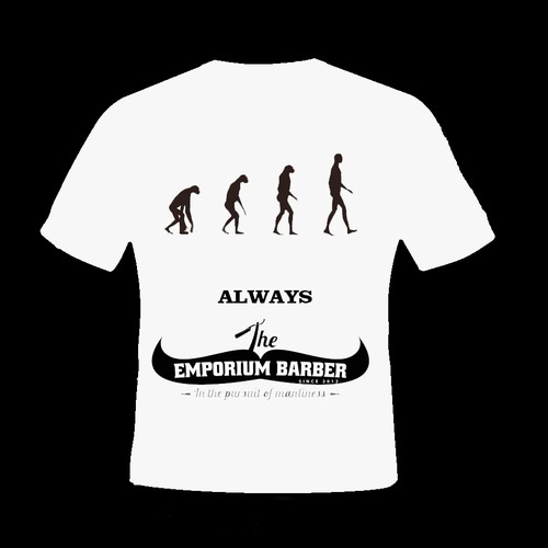 The Emporium Barber needs a t-shirt...STAT...help!!! デザイン by Bobileta