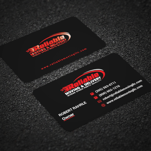 Business Card Design for Moving Company Diseño de Allin1 design