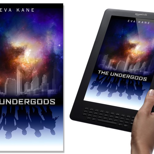 Create Sci-Fi Book Cover with Night Sky Cityscape Design by alerim