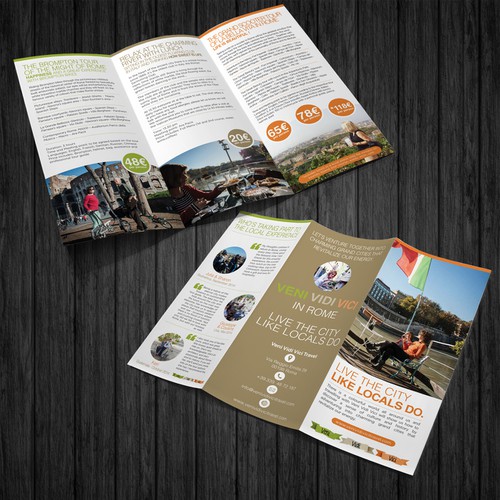 Let's venture togheter to create a charming brochure about the MIGHT OF ROME. Are you a REaL roman? Design by shoosh75