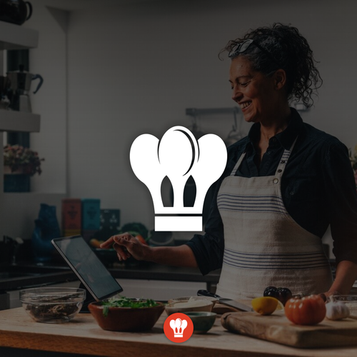 "CHEF": Food & Cooking Social Media Logo Design by kms*desen