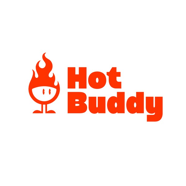 Design by SttefanDesign™ titled "Hot Buddy - Minimalist Mascot & Streetwear Branding"
