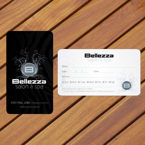 New stationery wanted for Bellezza salon & spa  Design by Concept Factory