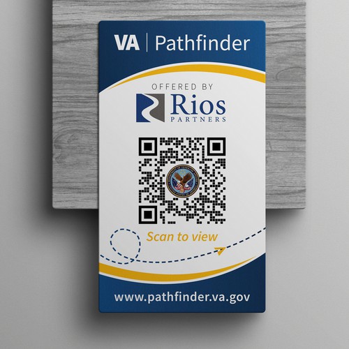 QR Code Handout Card for Veteran Care Innovation Design von SoftSkills