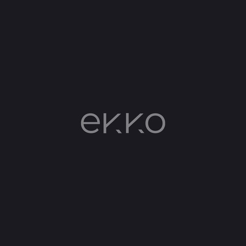 SIMPLE LOGO - ekko Letters then dm after Design by logolito