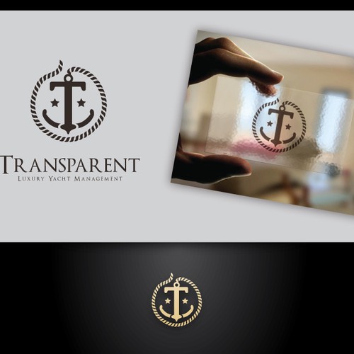 logo for TRANSPARENT Luxury Yacht Management Design by Boydoingdesign