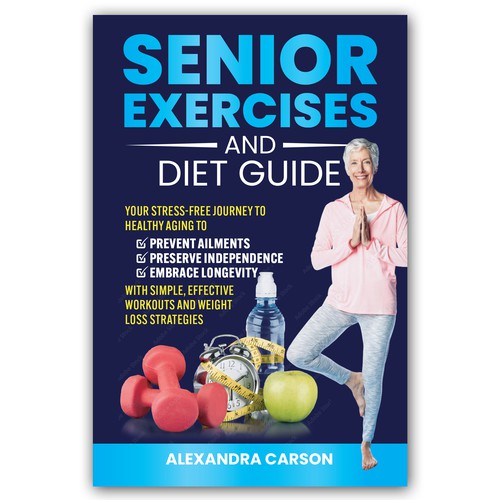 Design Senior Fitness Guide Cover for Healthy Aging Diseño de JeellaStudio