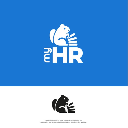 Create an awesome logo for myHR, the #1 HR Software in Luxembourg ! Design by M.I.Thomson