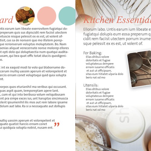 Cook Book Cover & Content Design Design by suzieQ Designs