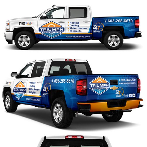 HVAC Truck Wrap Design por victims