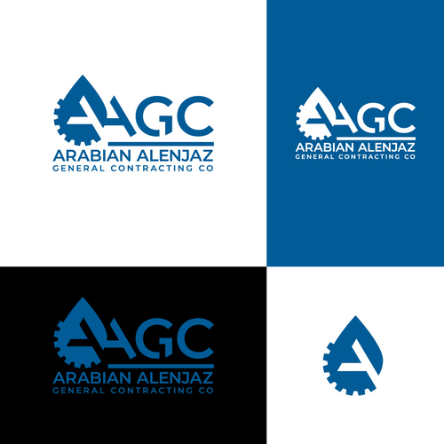 “Modern Industrial Logo for AAGC – Construction & Contracting Company” Design by CaptainZZ